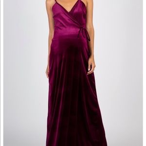 Pink blush maternity dress